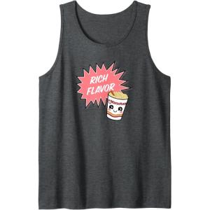 image:imageMaruchan Instant Lunch Rich Flavor Cute Noodle Cup Logo Tank TopDark Heather Grey