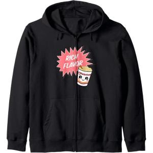 image:imageMaruchan Instant Lunch Rich Flavor Cute Noodle Cup Logo Zip HoodieBlack