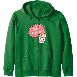 image:imageMaruchan Instant Lunch Rich Flavor Cute Noodle Cup Logo Zip HoodieDark Green