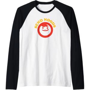 image:imageMaruchan Instant Lunch Send Noods Classic Logo Raglan Baseball TeeBlackWhite