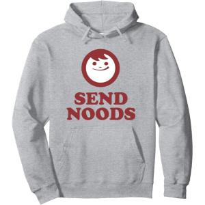 image:imageMaruchan Instant Lunch Send Noods Happy Face Logo Pullover HoodieHeather Grey
