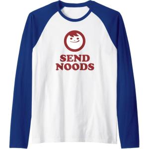 image:imageMaruchan Instant Lunch Send Noods Happy Face Logo Raglan Baseball TeeRoyal BlueWhite