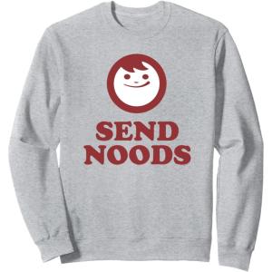 image:imageMaruchan Instant Lunch Send Noods Happy Face Logo SweatshirtHeather Grey