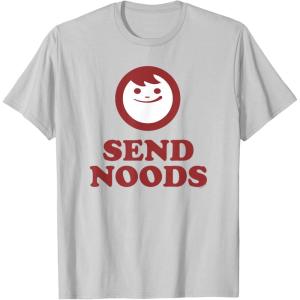 image:imageMaruchan Instant Lunch Send Noods Happy Face Logo TShirtSilver Grey