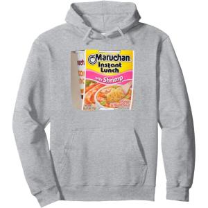 image:imageMaruchan Instant Lunch Shrimp Flavor Package Noodle Cup Pullover HoodieHeather Grey