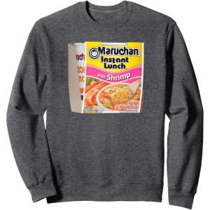 image:imageMaruchan Instant Lunch Shrimp Flavor Package Noodle Cup SweatshirtDark Heather Grey