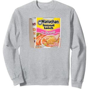 image:imageMaruchan Instant Lunch Shrimp Flavor Package Noodle Cup SweatshirtHeather Grey
