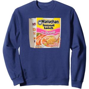 image:imageMaruchan Instant Lunch Shrimp Flavor Package Noodle Cup SweatshirtNavy Blue