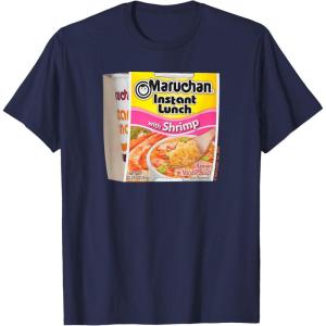 image:imageMaruchan Instant Lunch Shrimp Flavor Package Noodle Cup TShirtNavy Blue