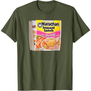 image:imageMaruchan Instant Lunch Shrimp Flavor Package Noodle Cup TShirtOlive Green