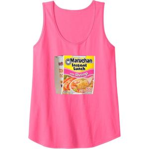 image:imageMaruchan Instant Lunch Shrimp Flavor Package Noodle Cup Tank TopNeon Pink