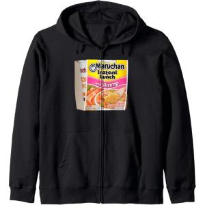 image:imageMaruchan Instant Lunch Shrimp Flavor Package Noodle Cup Zip HoodieBlack