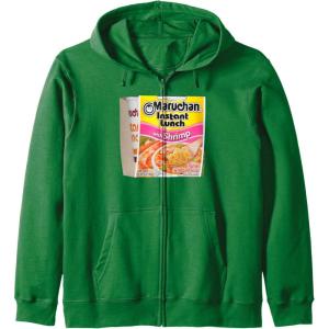 image:imageMaruchan Instant Lunch Shrimp Flavor Package Noodle Cup Zip HoodieDark Green