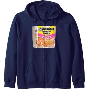image:imageMaruchan Instant Lunch Shrimp Flavor Package Noodle Cup Zip HoodieNavy Blue