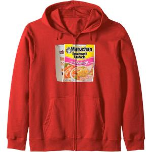 image:imageMaruchan Instant Lunch Shrimp Flavor Package Noodle Cup Zip HoodieRed