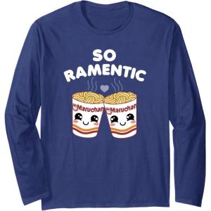 image:imageMaruchan Instant Lunch So Ramentic Lovely Ramen Cups Long Sleeve TShirtNavy Blue
