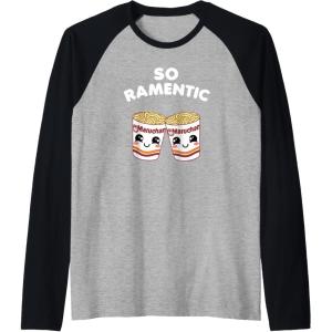 image:imageMaruchan Instant Lunch So Ramentic Lovely Ramen Cups Raglan Baseball TeeBlackAthletic Heather