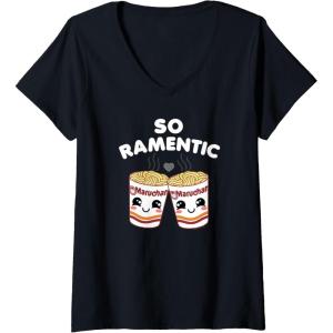 image:imageMaruchan Instant Lunch So Ramentic Lovely Ramen Cups VNeck TShirtBlack