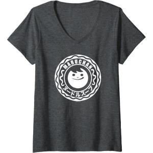 image:imageMaruchan Instant Lunch Soup Circular Official Logo VNeck TShirtDark Heather Grey