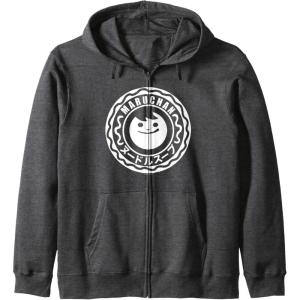 image:imageMaruchan Instant Lunch Soup Circular Official Logo Zip HoodieDark Heather Grey