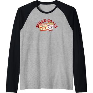 image:imageMaruchan Instant Lunch Squad Goals Noodle Friendship Kawaii Raglan Baseball TeeBlackAthletic Heather