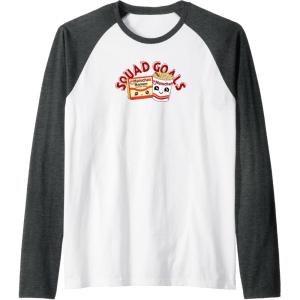 image:imageMaruchan Instant Lunch Squad Goals Noodle Friendship Kawaii Raglan Baseball TeeDark Heather GreyWhite