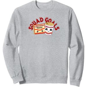 image:imageMaruchan Instant Lunch Squad Goals Noodle Friendship Kawaii SweatshirtHeather Grey