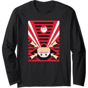 image:imageMaruchan Instant Lunch Super Cute Ramen Bowl Poster Long Sleeve TShirtBlack