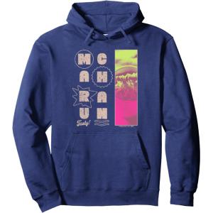 image:imageMaruchan Instant Lunch Tasty Neon Picture Retro Poster Pullover HoodieNavy Blue