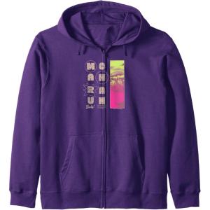 image:imageMaruchan Instant Lunch Tasty Neon Picture Retro Poster Zip HoodiePurple