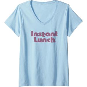 image:imageMaruchan Instant Lunch Text Logo VNeck TShirtBaby Blue