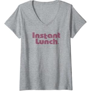 image:imageMaruchan Instant Lunch Text Logo VNeck TShirtHeather Grey