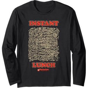 image:imageMaruchan Instant Lunch Uncooked Pasta Distressed Portrait Long Sleeve TShirtBlack