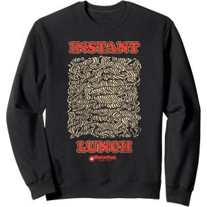 image:imageMaruchan Instant Lunch Uncooked Pasta Distressed Portrait SweatshirtBlack