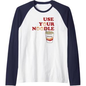 image:imageMaruchan Instant Lunch Use Your Noodle Cup Logo Raglan Baseball TeeNavy BlueWhite