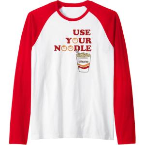 image:imageMaruchan Instant Lunch Use Your Noodle Cup Logo Raglan Baseball TeeRedWhite