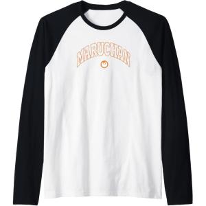 image:imageMaruchan Instant Lunch Varsity Style Font Classic Logo Raglan Baseball TeeBlackWhite