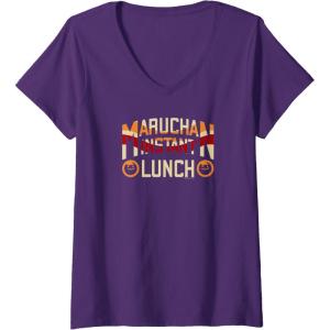image:imageMaruchan Instant Lunch Varsity Style Font Logo VNeck TShirtPurple
