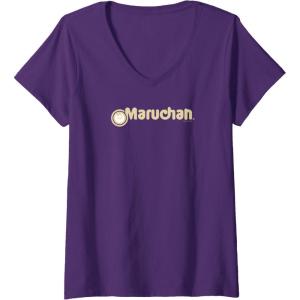 image:imageMaruchan Instant Lunch Vintage Classic Logo VNeck TShirtPurple