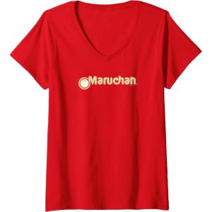image:imageMaruchan Instant Lunch Vintage Classic Logo VNeck TShirtRed
