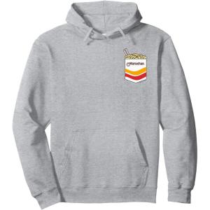 image:imageMaruchan Instant Noodles Faux Pocket Logo Pullover HoodieHeather Grey