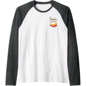 image:imageMaruchan Instant Noodles Faux Pocket Logo Raglan Baseball TeeDark Heather GreyWhite