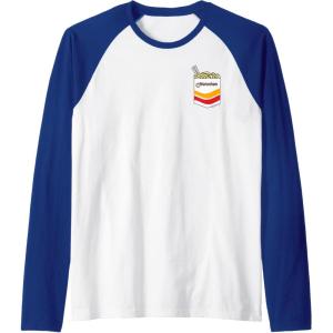 image:imageMaruchan Instant Noodles Faux Pocket Logo Raglan Baseball TeeRoyal BlueWhite
