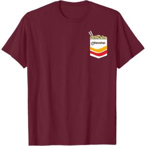 image:imageMaruchan Instant Noodles Faux Pocket Logo TShirtBurgundy