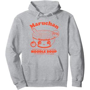 image:imageMaruchan Instant Ramen Instant Happiness Kawaii Bowl Logo Pullover HoodieHeather Grey