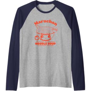image:imageMaruchan Instant Ramen Instant Happiness Kawaii Bowl Logo Raglan Baseball TeeNavy BlueAthletic Heather