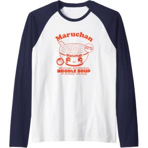 image:imageMaruchan Instant Ramen Instant Happiness Kawaii Bowl Logo Raglan Baseball TeeNavy BlueWhite