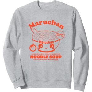 image:imageMaruchan Instant Ramen Instant Happiness Kawaii Bowl Logo SweatshirtHeather Grey