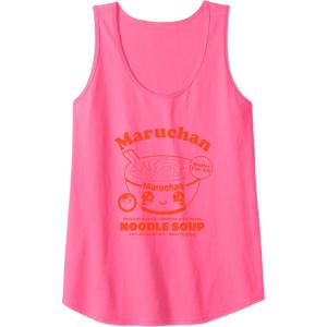 image:imageMaruchan Instant Ramen Instant Happiness Kawaii Bowl Logo Tank TopNeon Pink