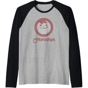 image:imageMaruchan Instant Smile Big Face Logo Raglan Baseball TeeBlackAthletic Heather